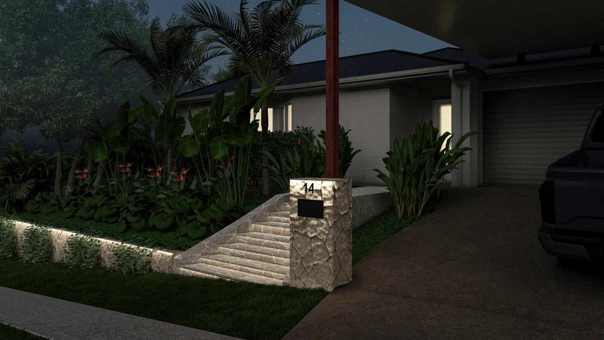 Eatons Hill Entrance design drawing 2